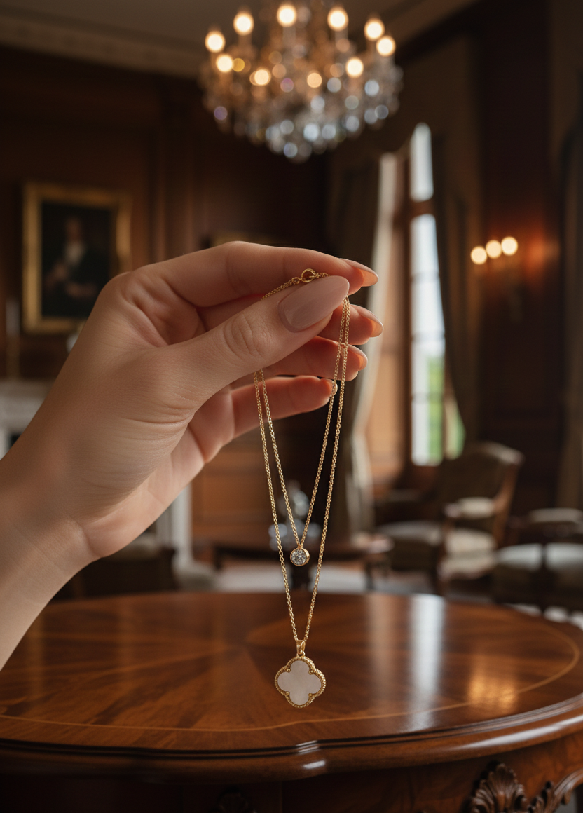 Imperial Gold & Pearl Drops