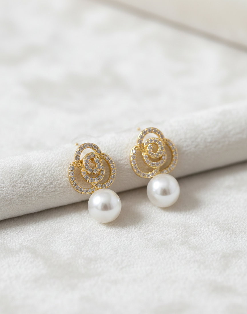 Flora Pearl Earrings