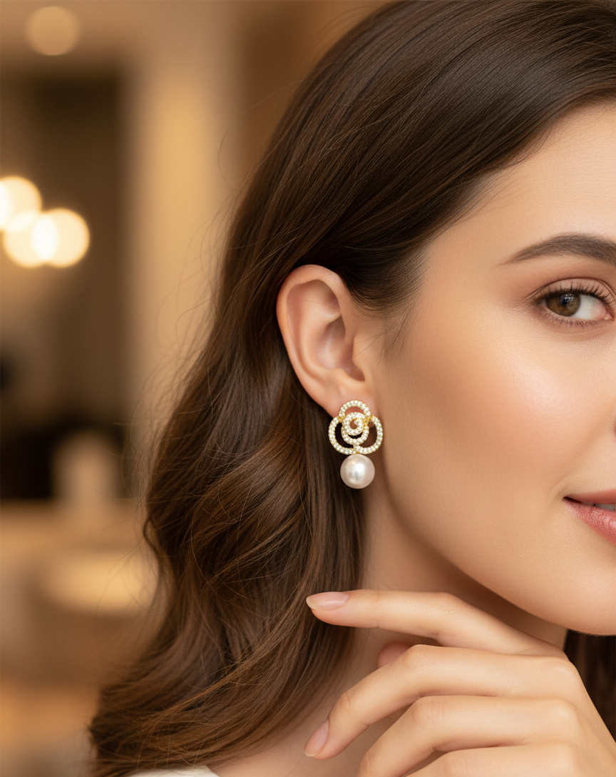 Flora Pearl Earrings