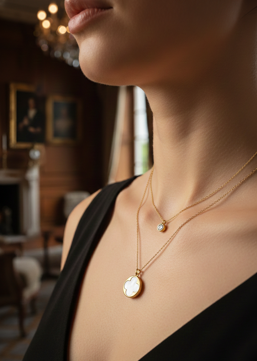 Imperial Gold & Pearl Drops